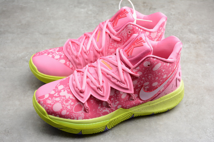 kyrie 5 spongebob patR1ck lotus pink/university red 003