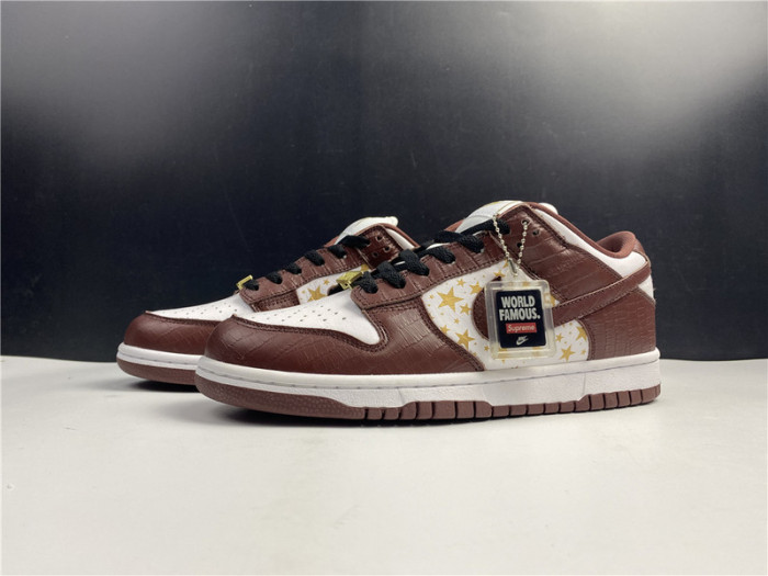 nike sb dunk low Svp*me stars barkroot brown (2021)  dh3228-103