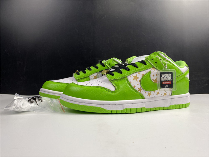 nike sb dunk low Svp*me stars mean green (2021) dh3228-101