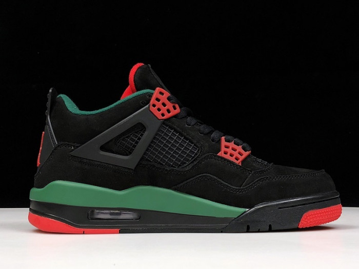 Air Jordan 4 NRG Black/Gorge Green-Varsity Red AQ3816-063